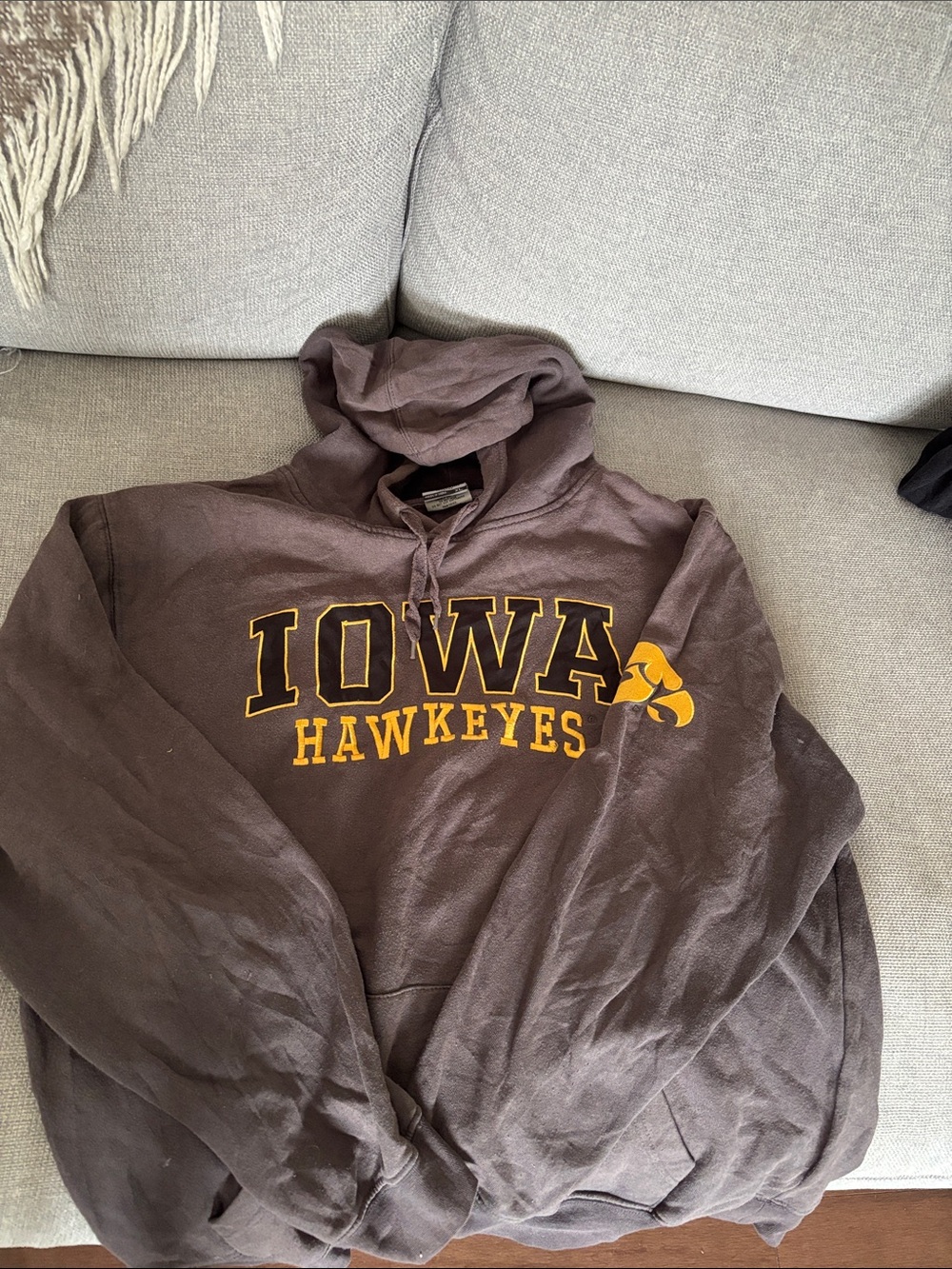 Stadium Athletics Brown Iowa Hawkeyes Sweatshirt with Gold Logo